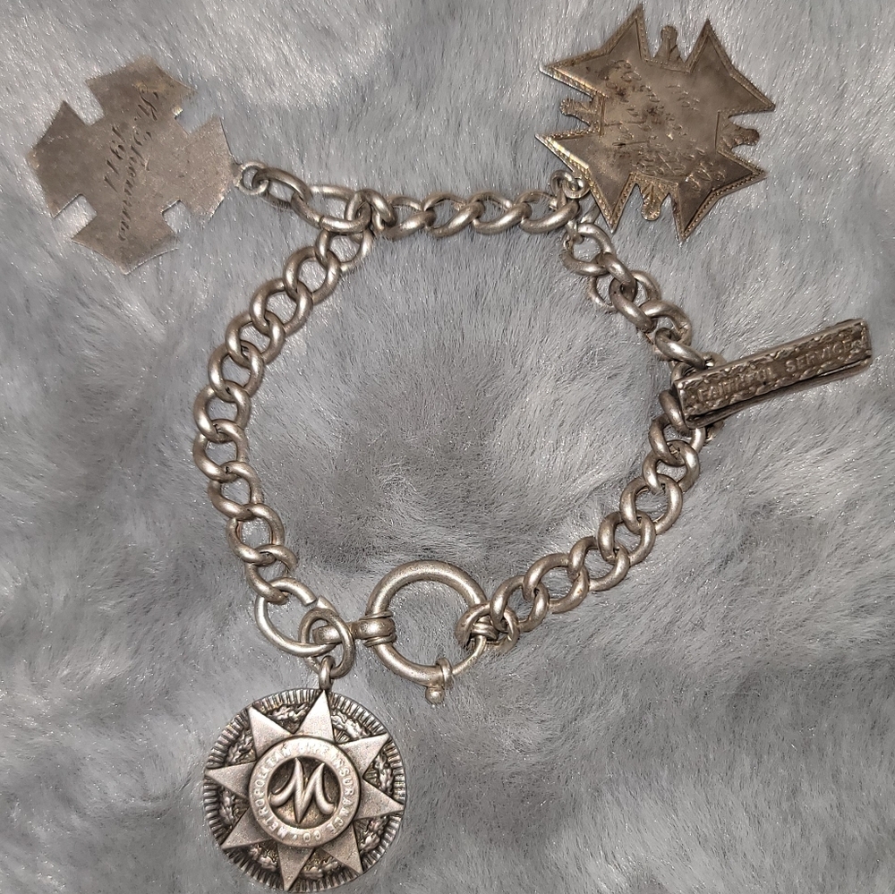 Antique Tiffany & Co. Sterling Silver Charm Bracelet From 1911
